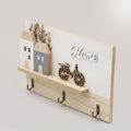 Square Wooden Key Holder By Zodiya