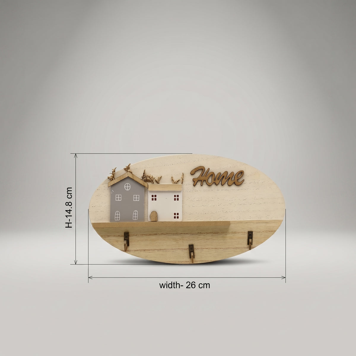 Hanging Wooden Key Holder By Zodiya