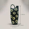 Black and White Dot Ceramic Flower Vase By Zodiya