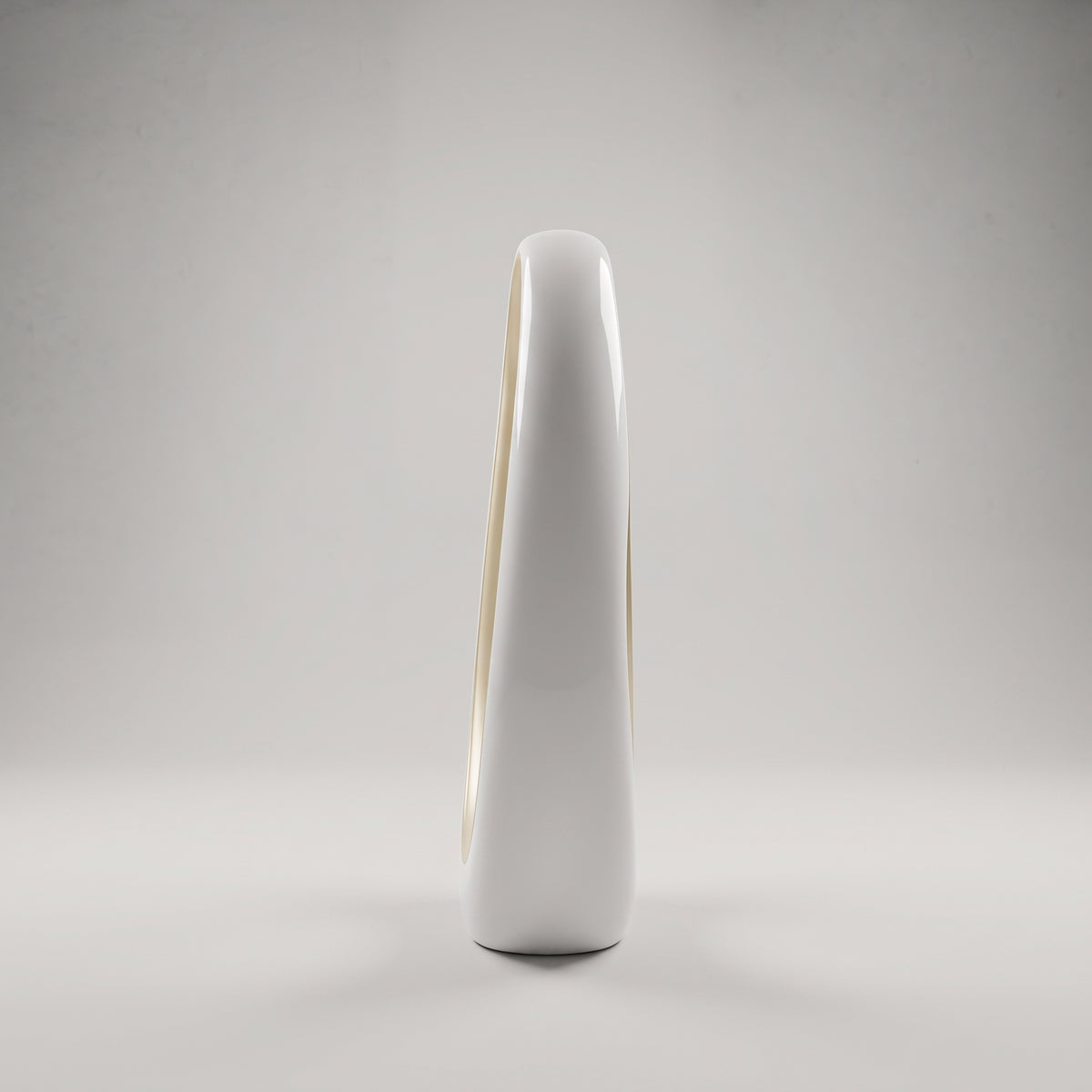 White and Gold Ceramic Heart Decor by Zodiya