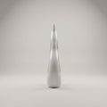 White and Gold Ceramic Flame Decor By Zodiya