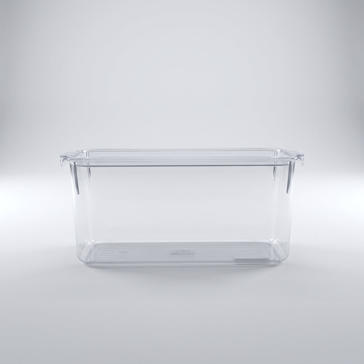 Food Storage Organiser Box ( Ribbed Bottom, Lid ) By Zodiya