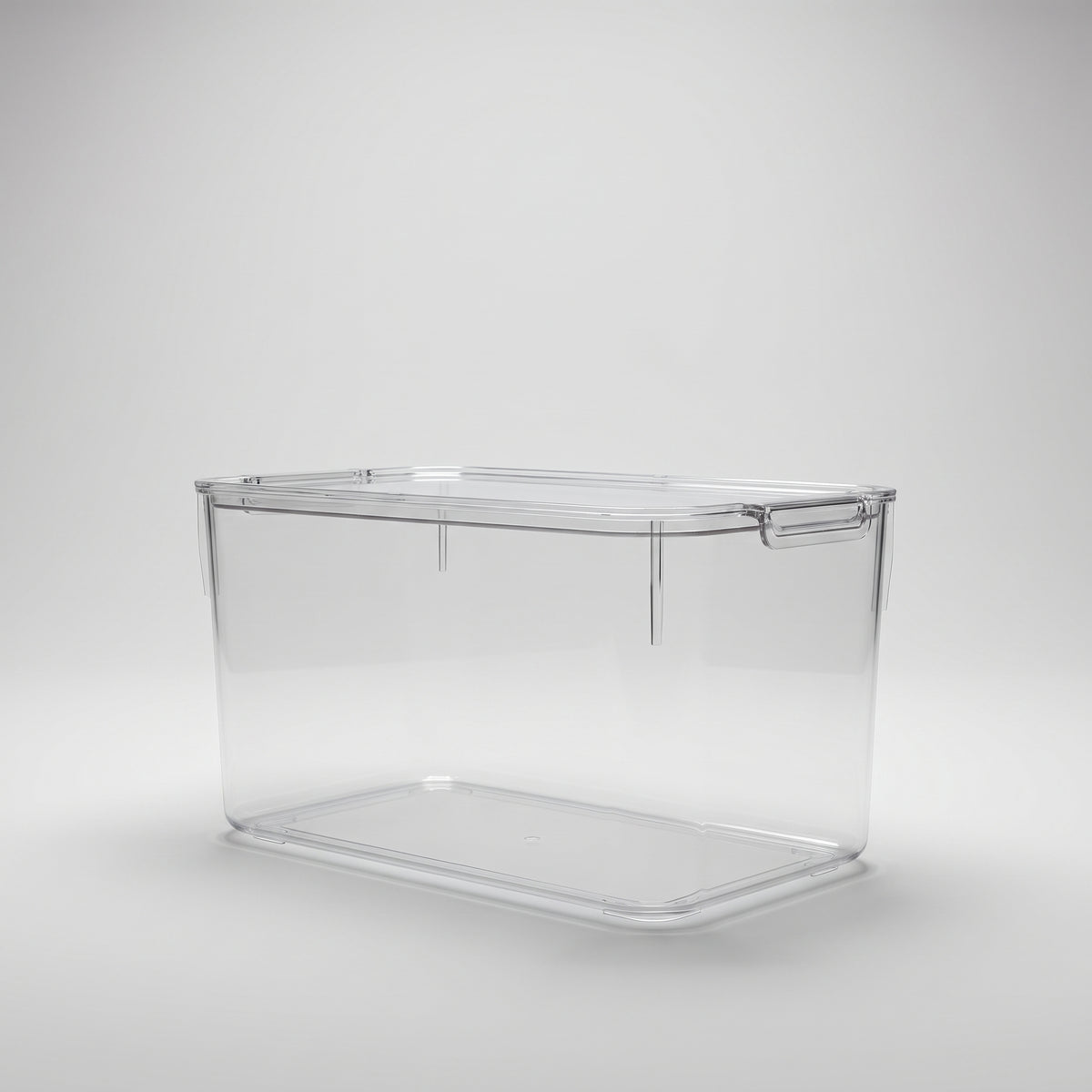 Food Storage Organiser Box ( Ribbed Bottom, Lid ) By Zodiya