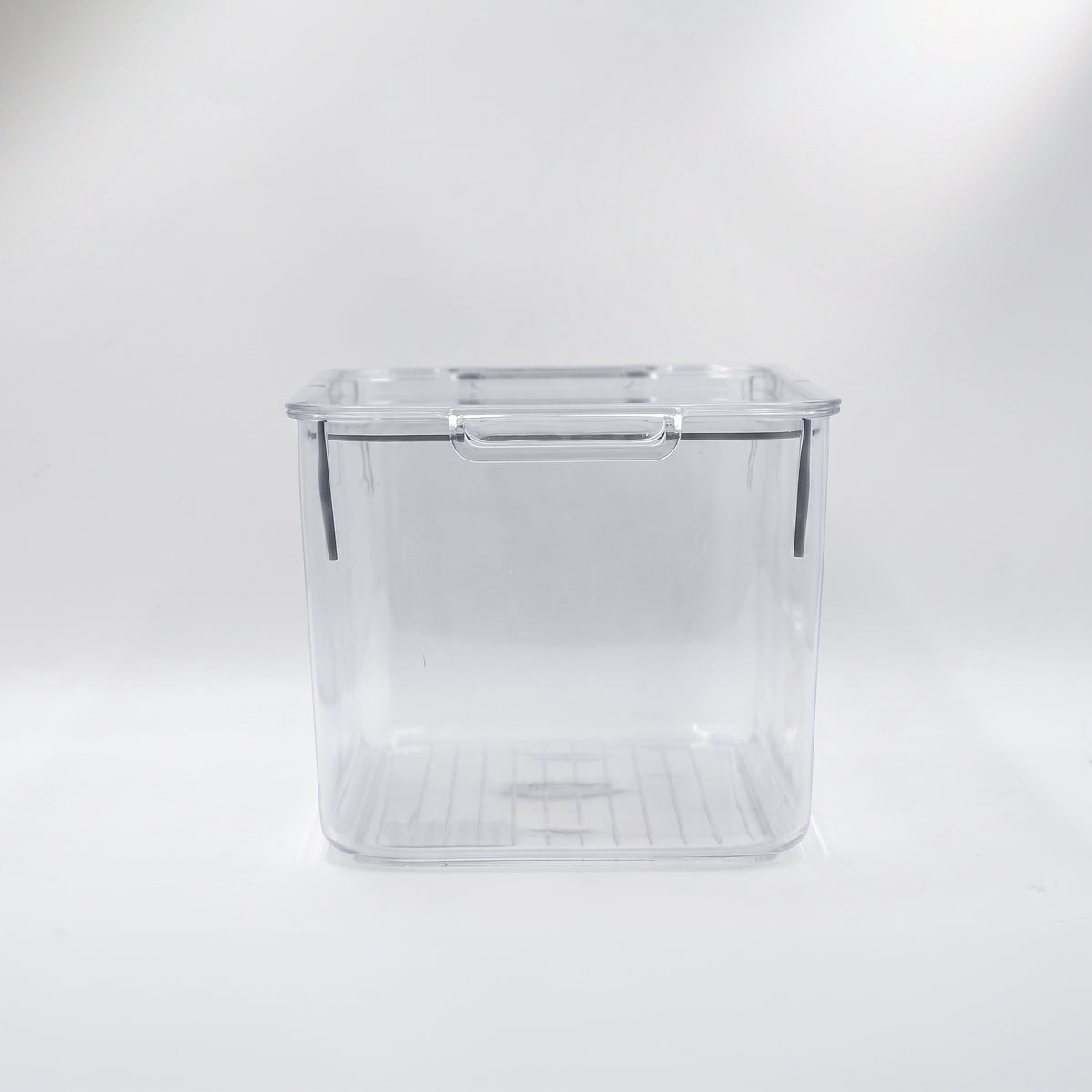 Food Storage Organiser Box ( Ribbed Bottom, Lid ) By Zodiya