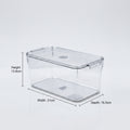 Food Storage Organiser Box ( Ribbed Bottom, Lid ) By Zodiya