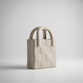 Dusky Grey Ceramic Decor Bag By Zodiya