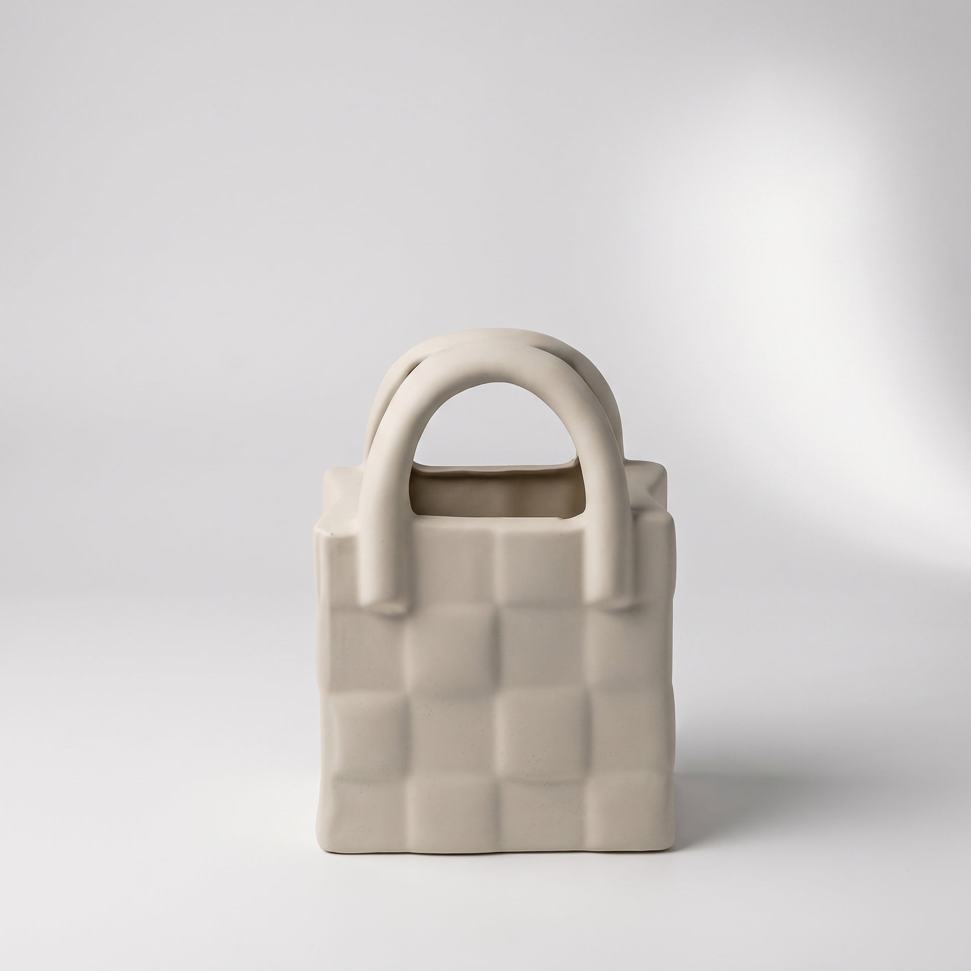 Dusky Grey Ceramic Decor Bag By Zodiya-3