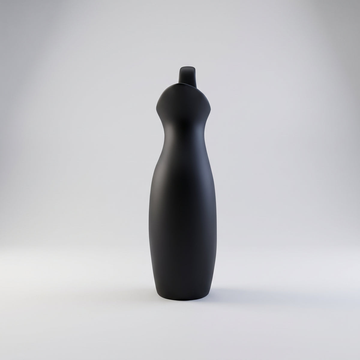 Large Black Ceramic Vase By Zodiya