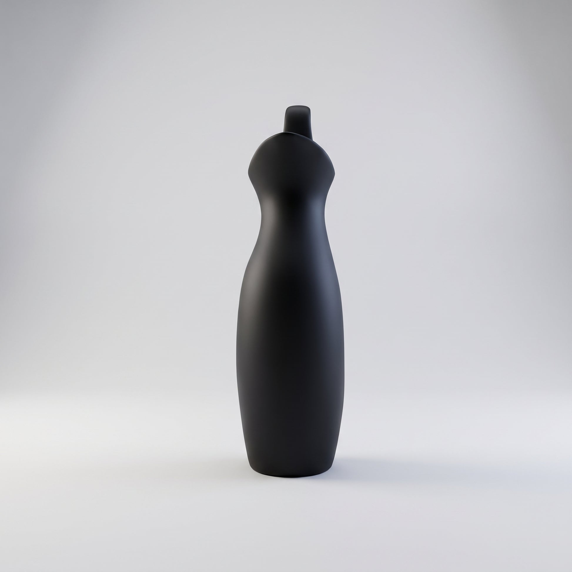 Large Black Ceramic Vase By Zodiya-5