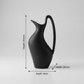 Large Black Ceramic Vase By Zodiya