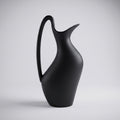 Large Black Ceramic Vase By Zodiya