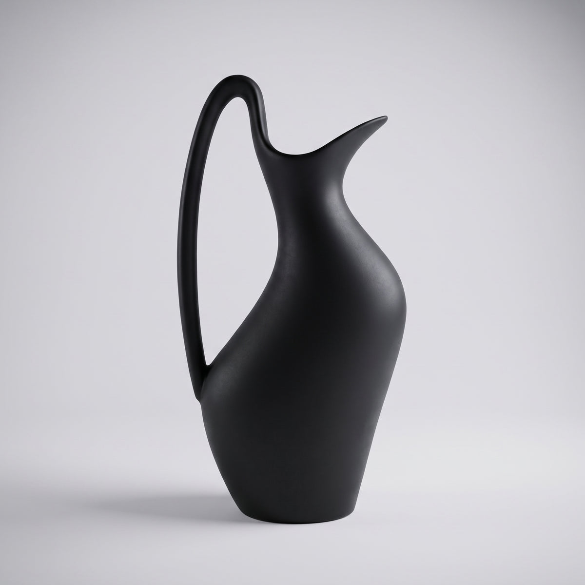 Large Black Ceramic Vase By Zodiya
