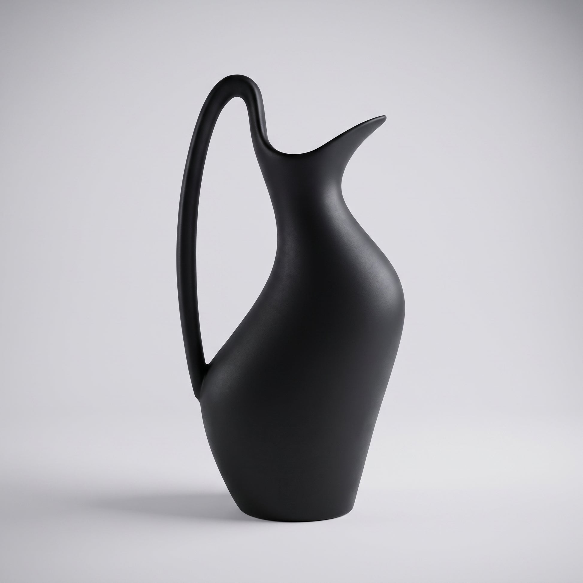 Large Black Ceramic Vase By Zodiya-3