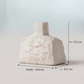 White Stone Ceramic Flower Vase (small) By Zodiya