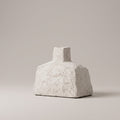 White Stone Ceramic Flower Vase (small) By Zodiya