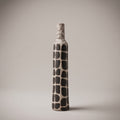 Black and Cream Ceramic Bottle Vase By Zodiya