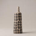 Black and Cream Ceramic Bottle Vase By Zodiya