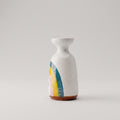 White Rainbow Ceramic Flower Vase By Zodiya