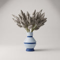 Blue Ceramic Flower Vase By Zodiya