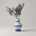Blue Ceramic Flower Vase By Zodiya