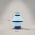 Blue Ceramic Flower Vase By Zodiya