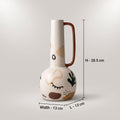 White Painted Ceramic Flower Vase By Zodiya