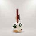 White Painted Ceramic Flower Vase By Zodiya