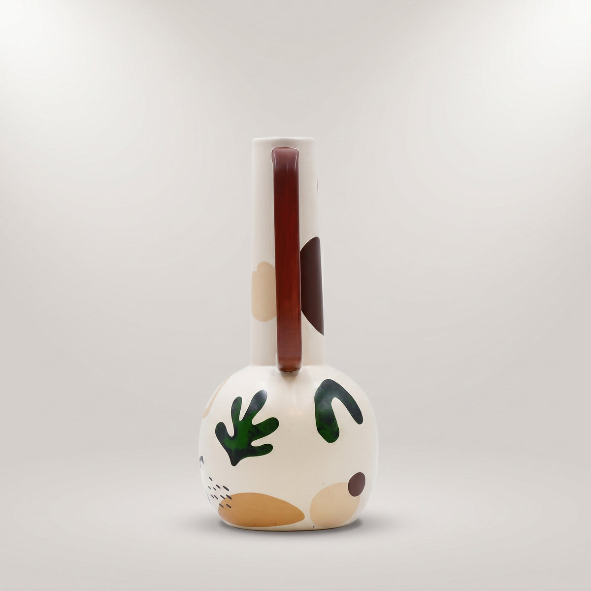 White Painted Ceramic Flower Vase By Zodiya