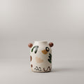 White Painted Ceramic Flower Vase (small) By Zodiya