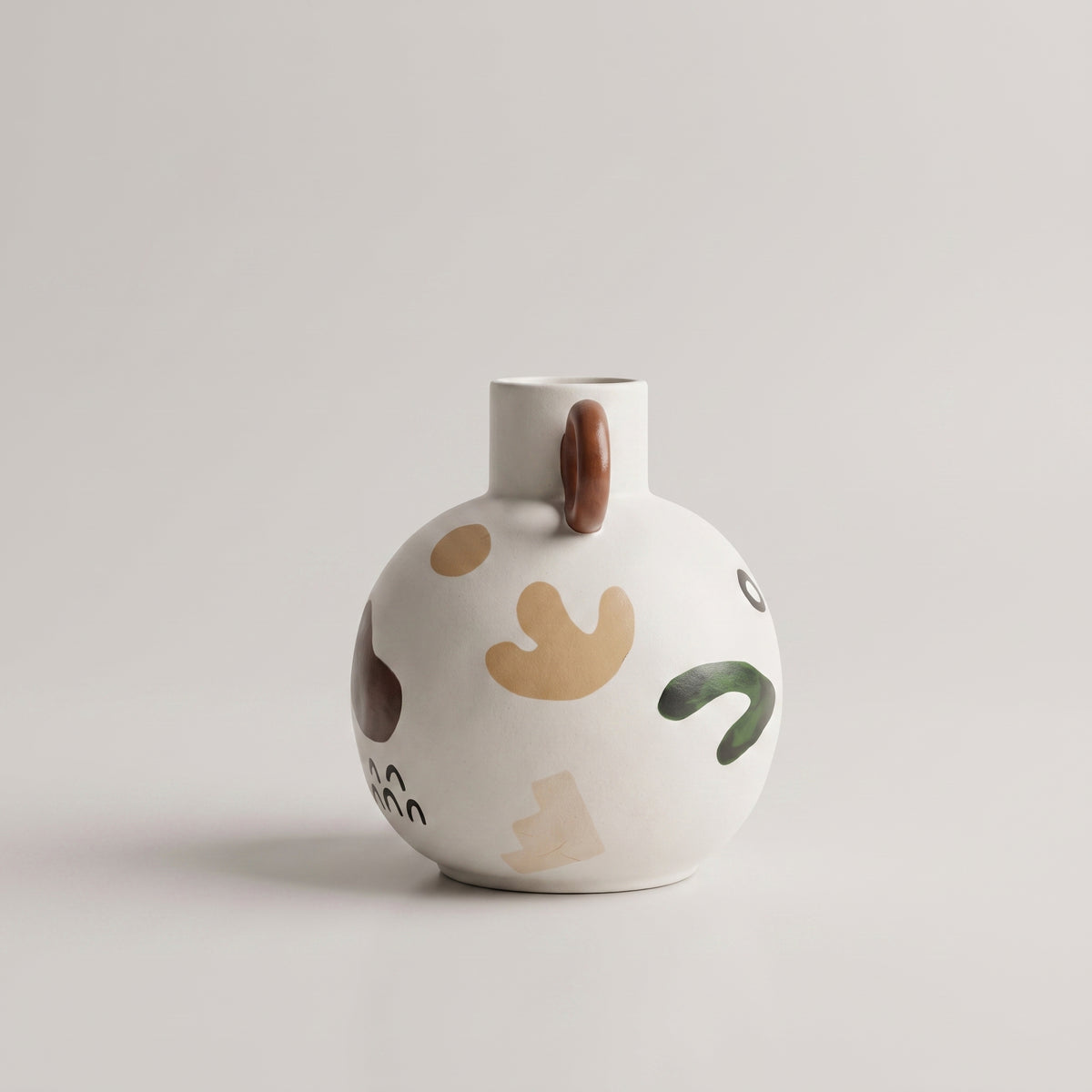 Brown Ceramic Flower Vase By Zodiya