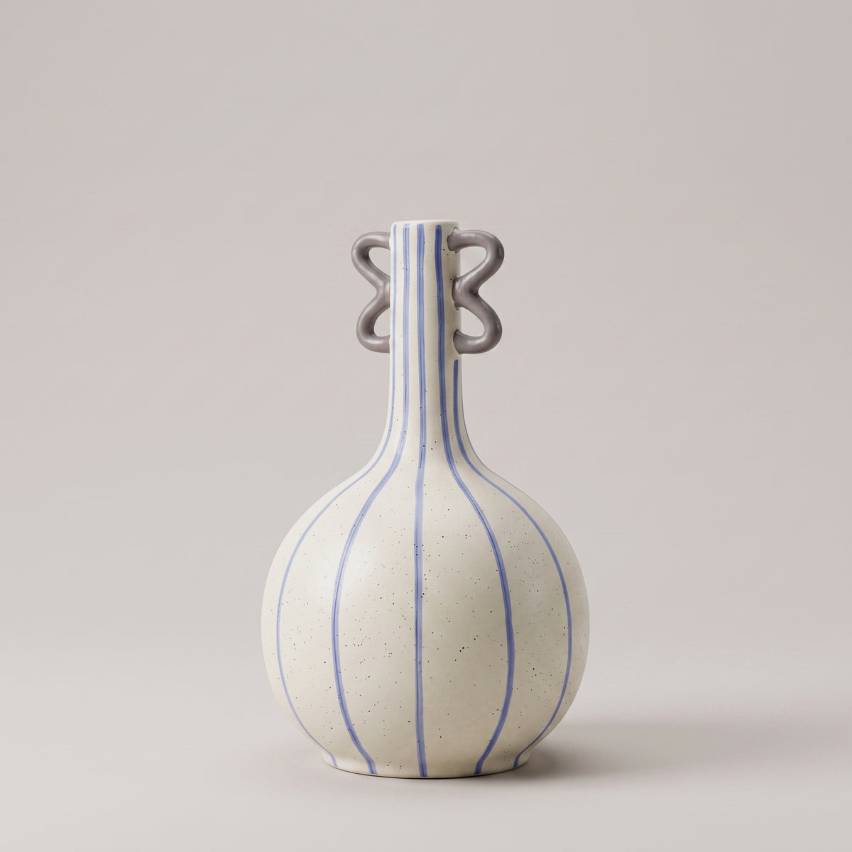 Blue And Cream Ceramic Flower Vase By Zodiya