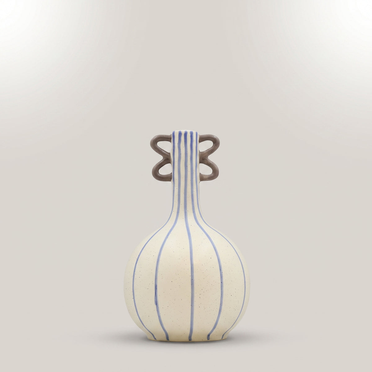 Blue And Cream Ceramic Flower Vase By Zodiya