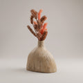 Beige Stripped Ceramic Flower Vase(small) By Zodiya