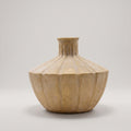 Beige Bottle Shaped Ceramic Flower Vase By Zodiya
