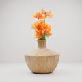 Beige Bottle Shaped Ceramic Flower Vase By Zodiya