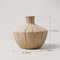 Beige Bottle Shaped Ceramic Flower Vase By Zodiya
