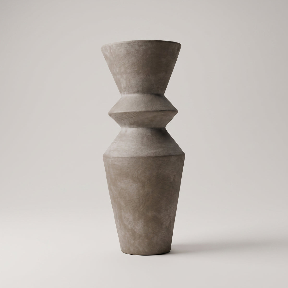 Grey Rustic Ceramic Flower Vase By Zodiya