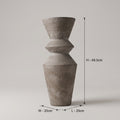 Grey Rustic Ceramic Flower Vase By Zodiya
