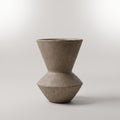 Beige Rustic Ceramic Flower Vase By Zodiya