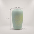 Ceramic Bluish Grey Flower Vase By Zodiya