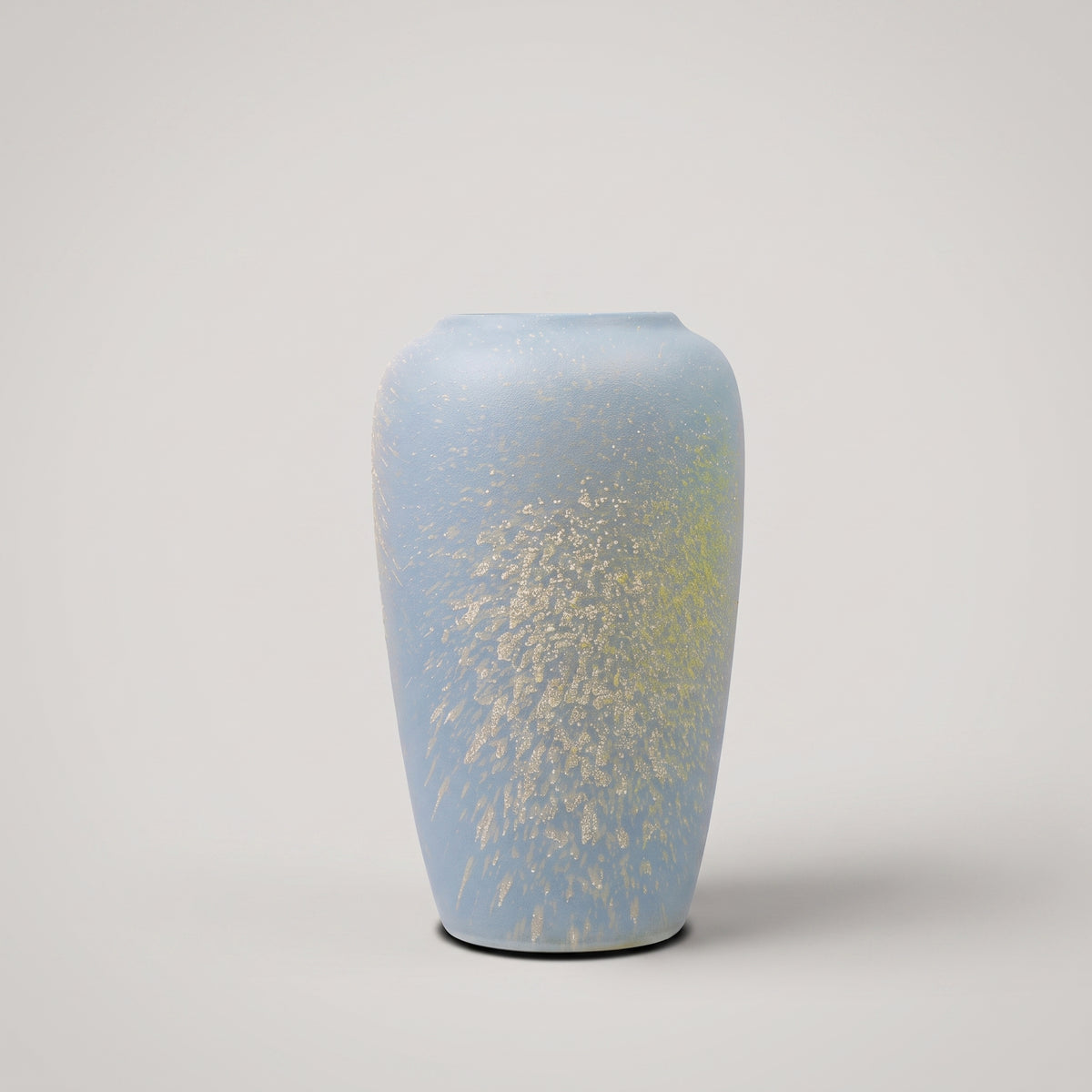 Ceramic Bluish Grey Flower Vase By Zodiya
