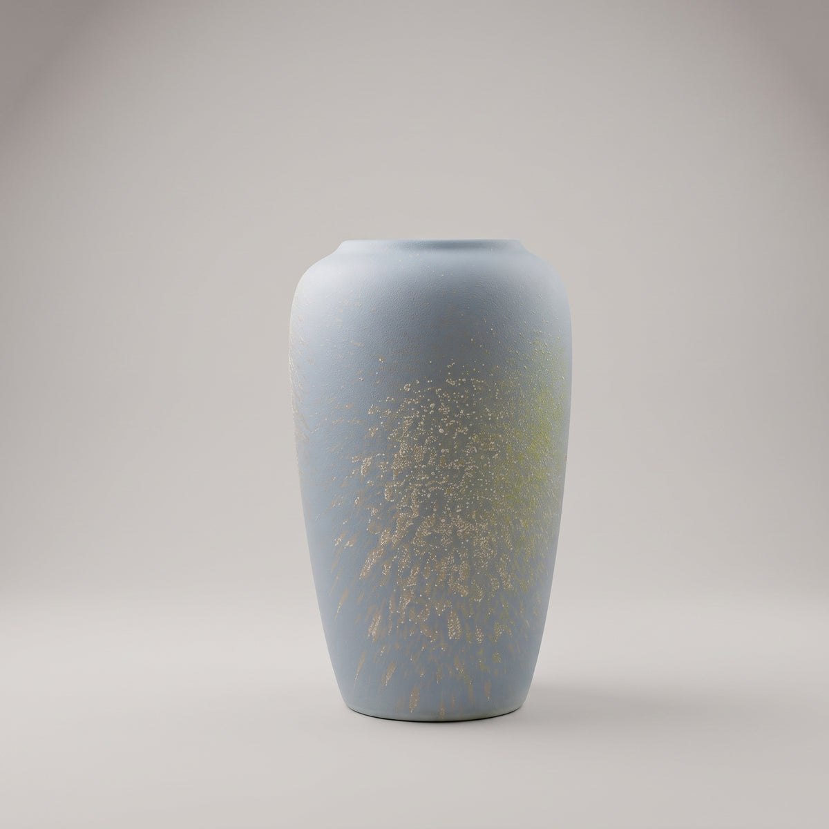 Ceramic Bluish Grey Flower Vase By Zodiya