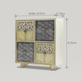 Geometric Wooden Jewellery Organiser Box by Zodiya