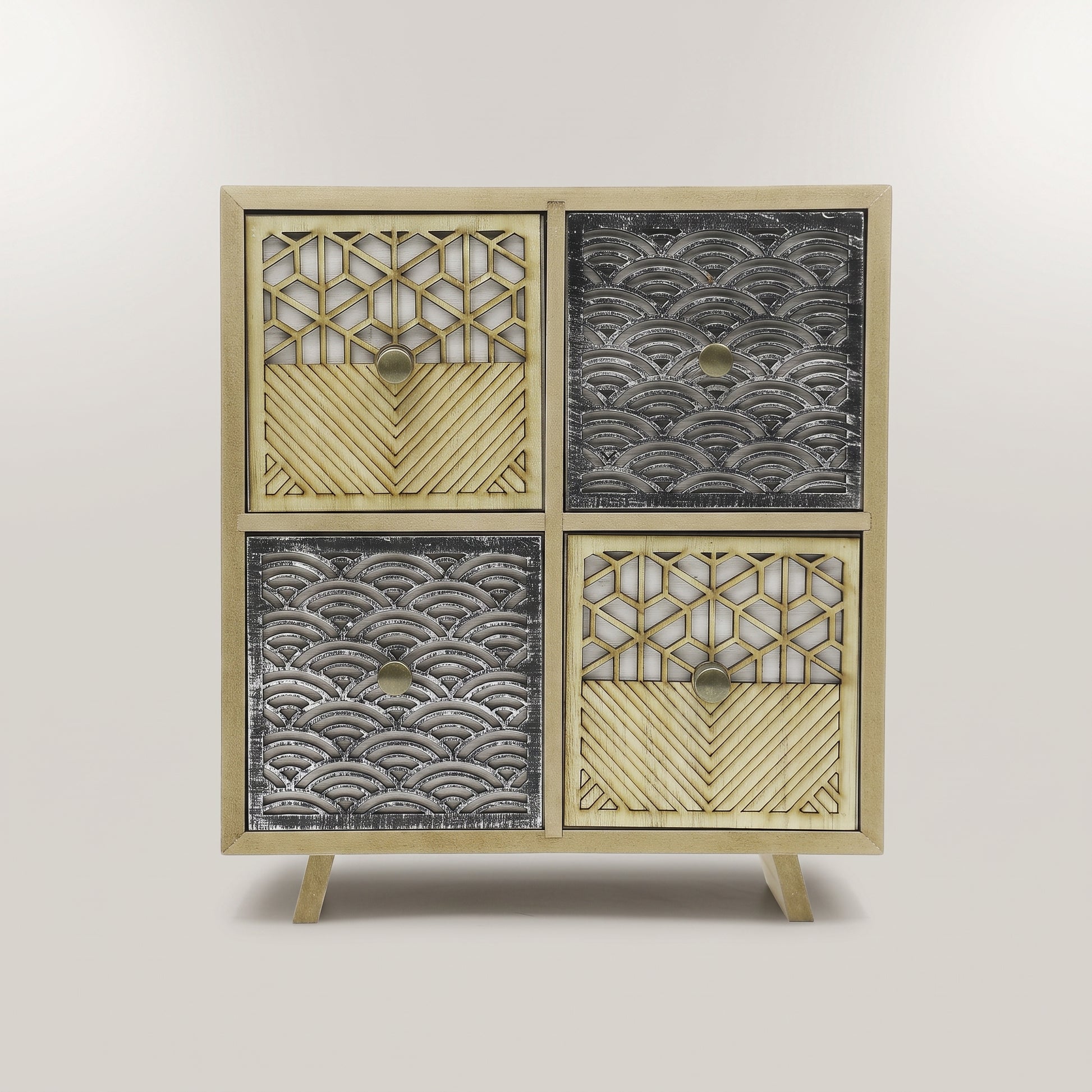 Geometric Wooden Jewellery Organizer by Zodiya-5