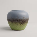 Ceramic Green and Grey Flower Vase By Zodiya