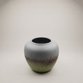Ceramic Green and Grey Flower Vase By Zodiya
