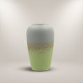 Ceramic Large Green and Grey Flower Vase By Zodiya