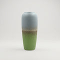 Sage Green and Grey Large Ceramic Flower Vase By Zodiya