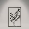 Metal Palm Leaf Wall Frame Decor by Zodiya