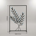 Metal Palm Leaf Wall Frame Decor by Zodiya